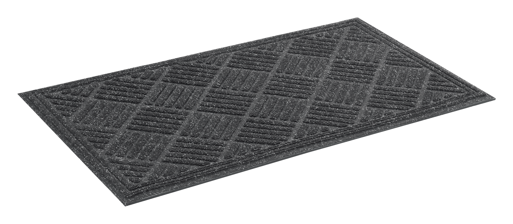 Fussmatte Parquet grau 45x75