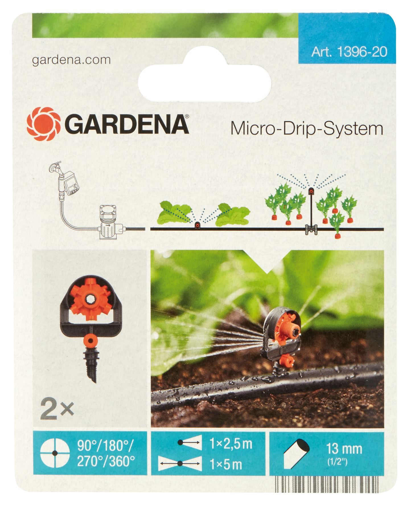 Sprühdüse Micro-Drip 6-Flächen