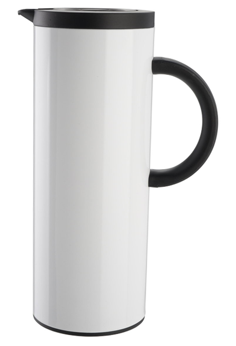 Isolierkanne weiss schwarz 1l