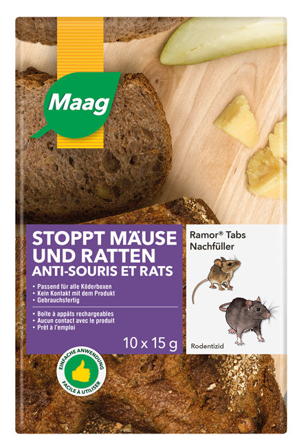 Mäusestopp Ramor Tab 10x15g