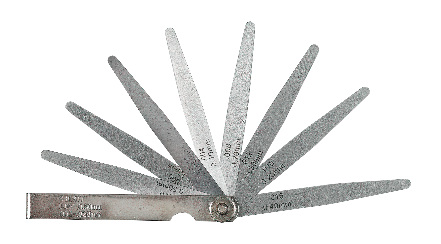 Fühlerlehre 20 Blatt 0.05-1.00