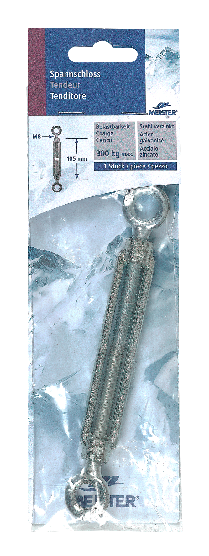 Spannschloss 2 Ösen 8mm