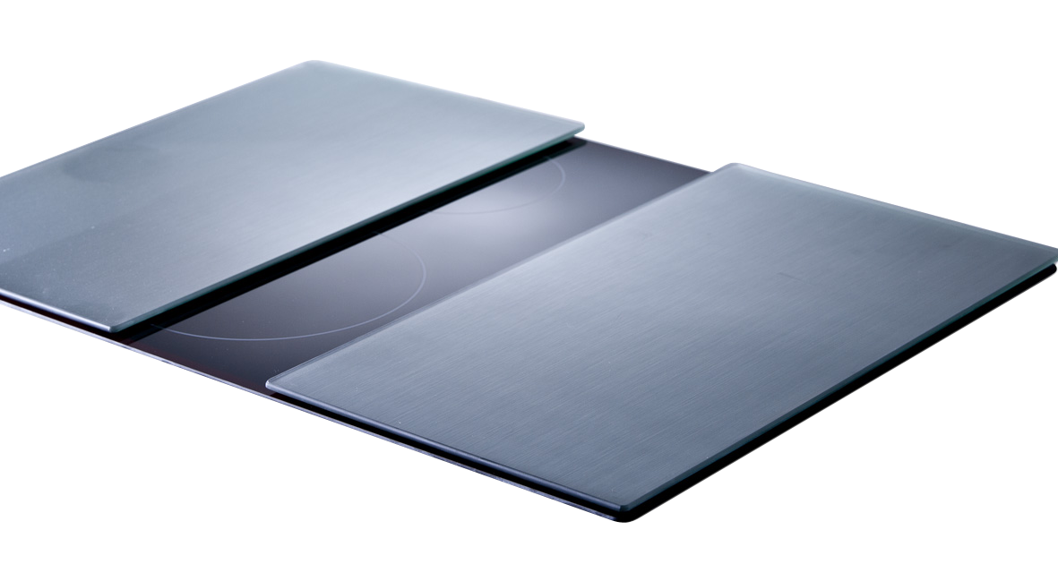 Herdabdeckpl. Metall2St.silber