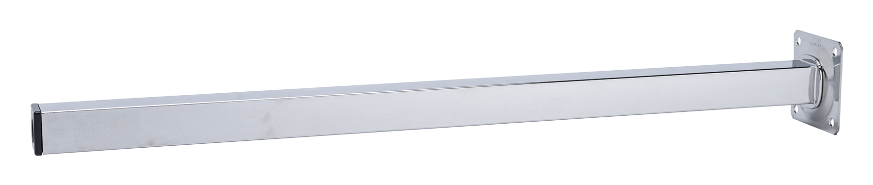 Möbelfuss 25x25 chrom 50 cm