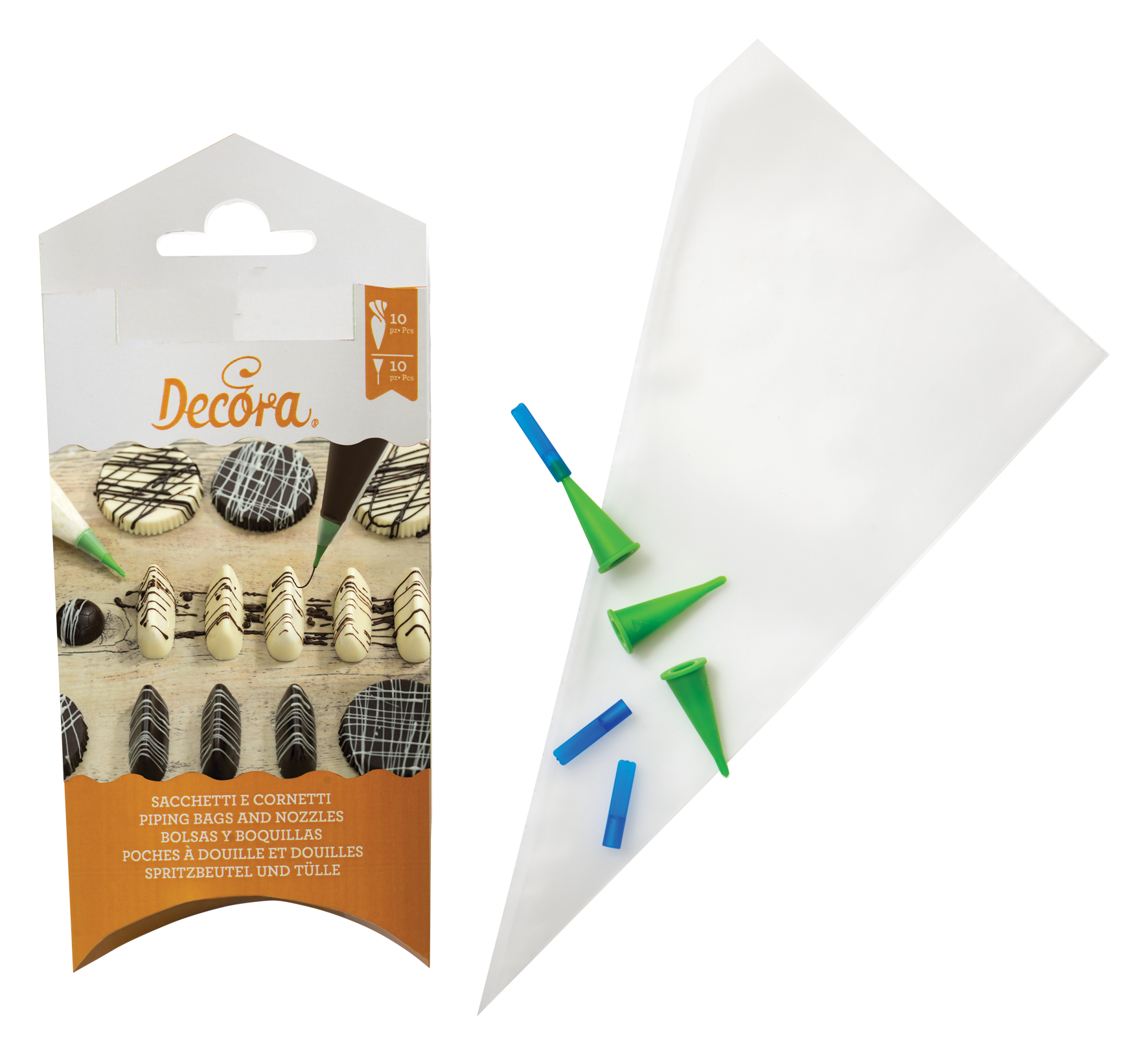 Spritzbeutel-Set mit 10 Tüllen