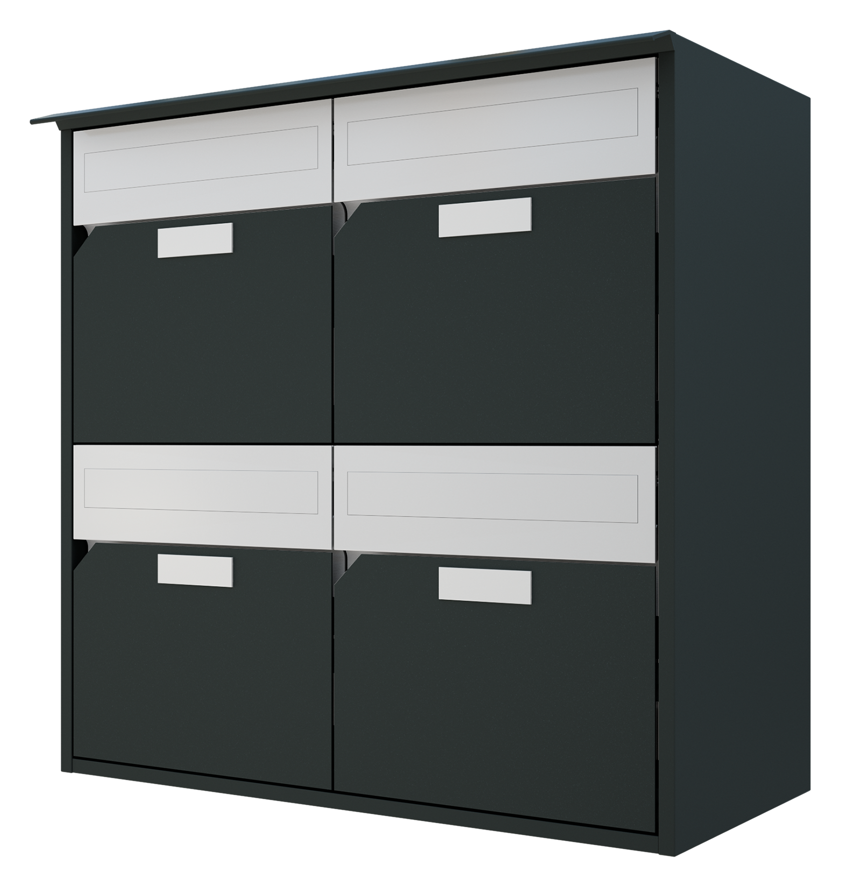 Briefkasten Alu 300 2X2,AG,FF