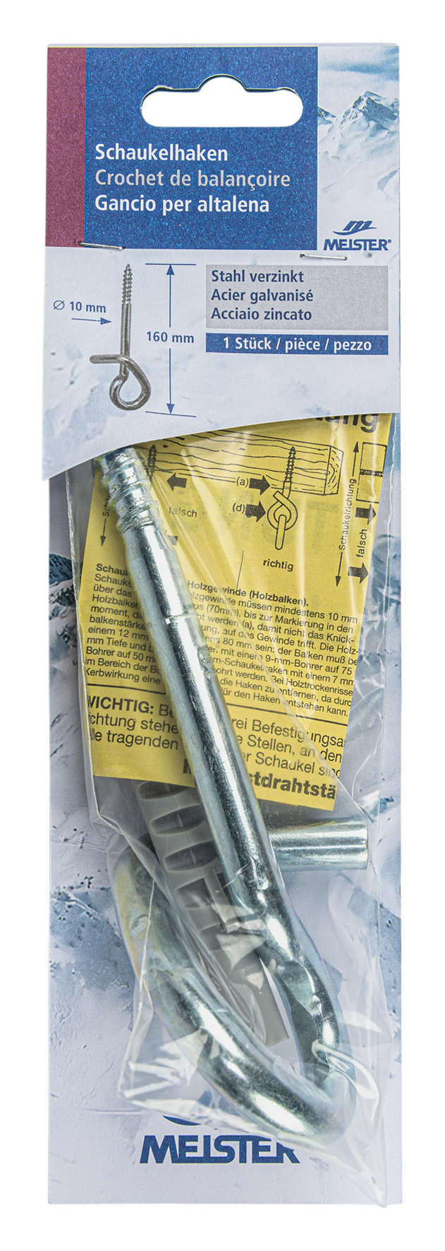 Schaukelhaken 160x10mm