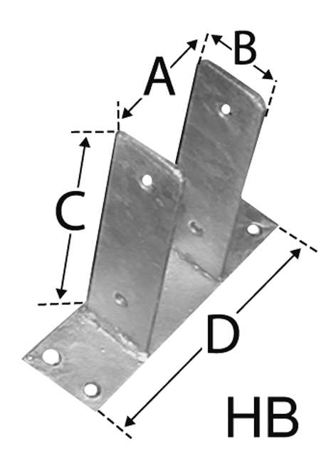 Pfostenanker PPHB 100