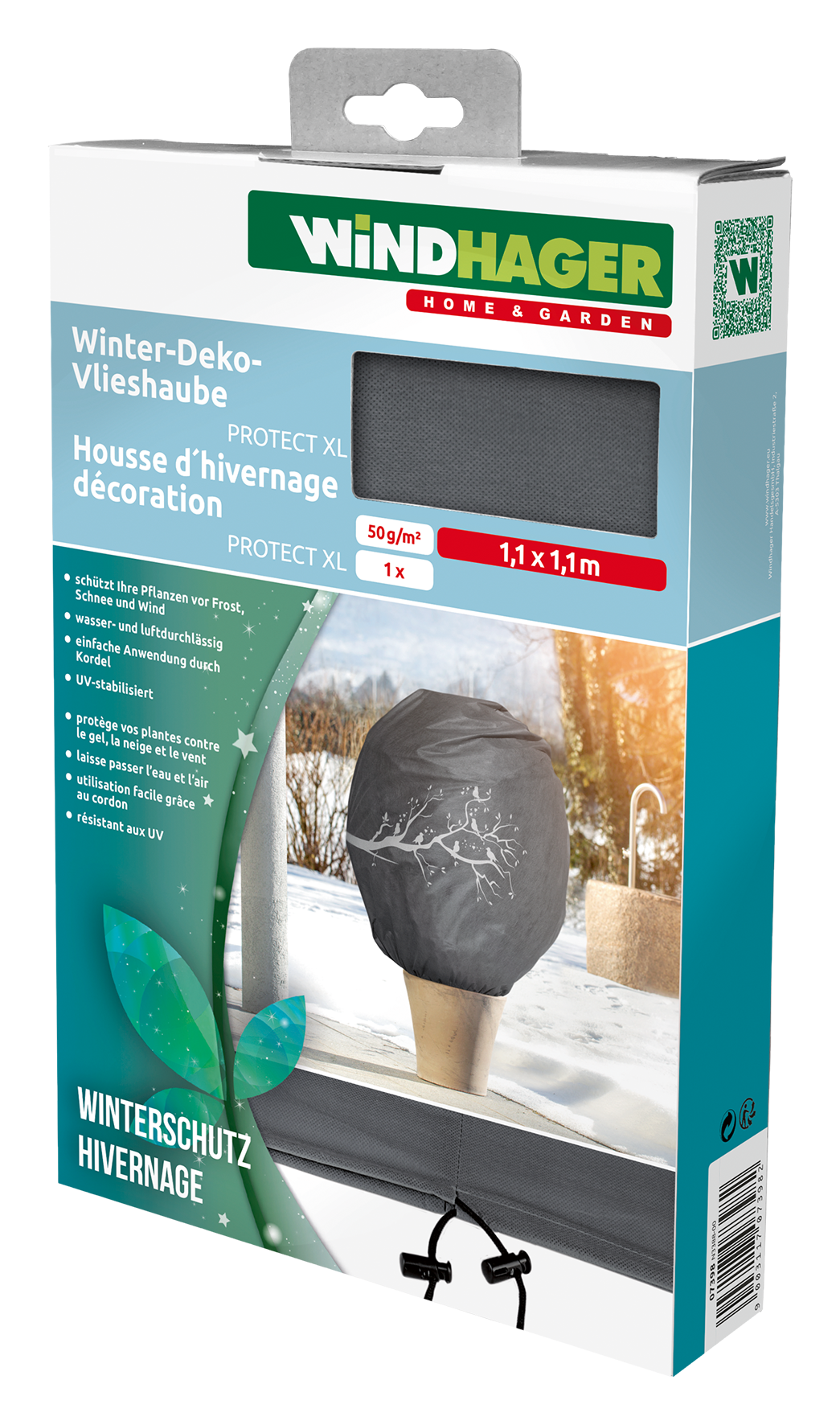 Winterdekovlieshaube 1.1x1.1m