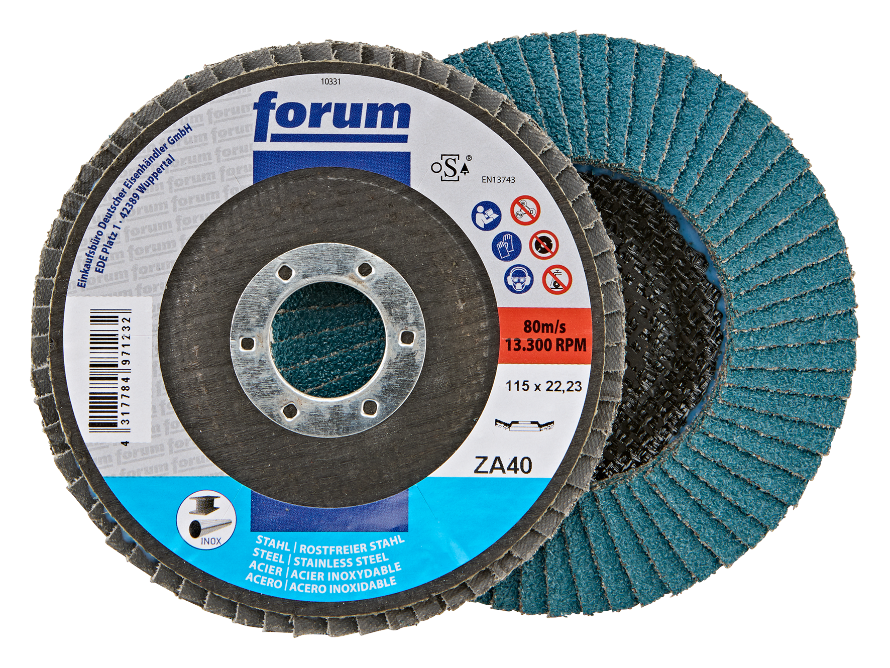 Fächers. 115mm gewölbt ZK40