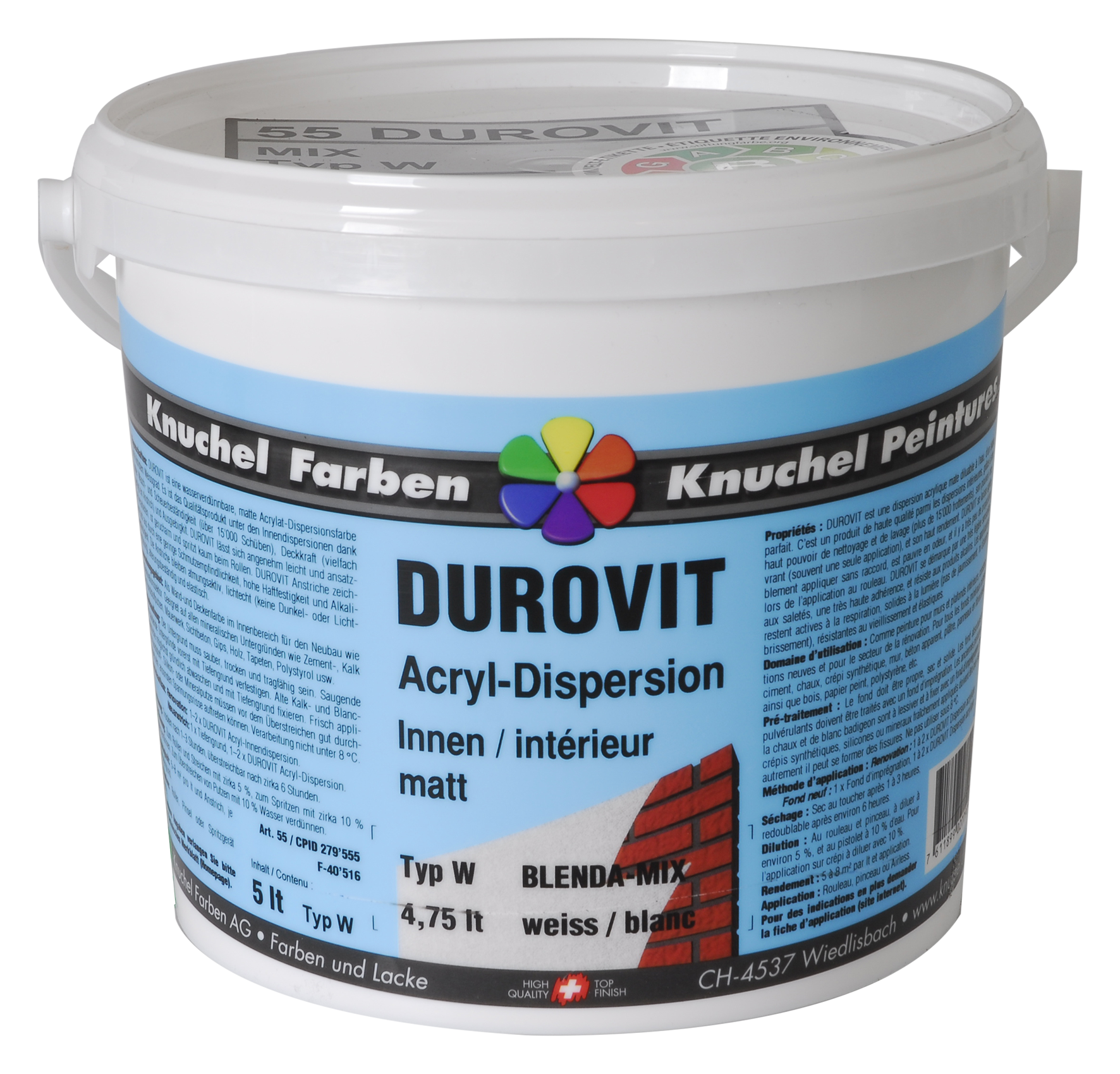 Durovit-Mix 5 l weiss