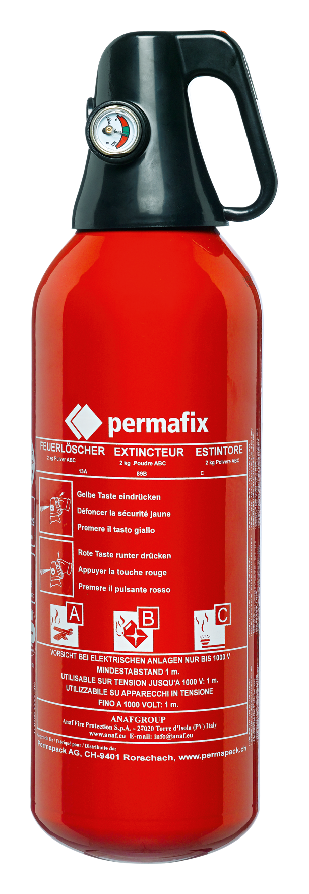 Feuerlöscher Pulver 2 kg