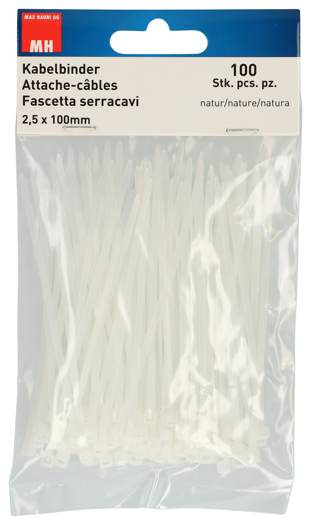 Kabelbinder 2.5x100mm natur