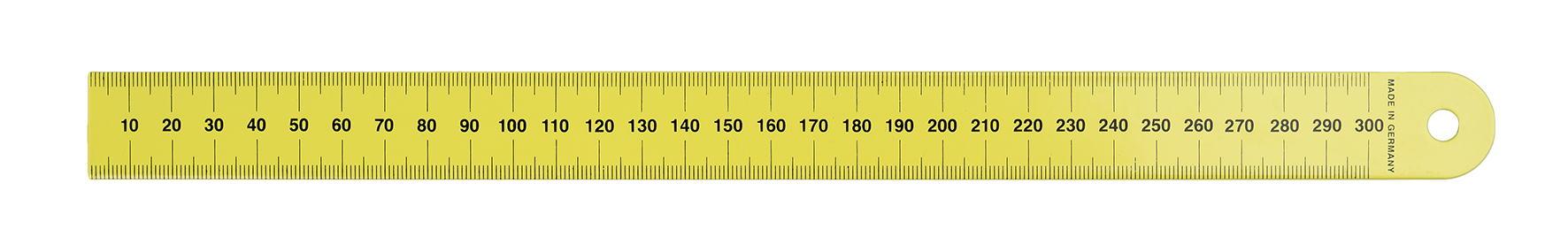 Stahlmassstab gelb 300mm