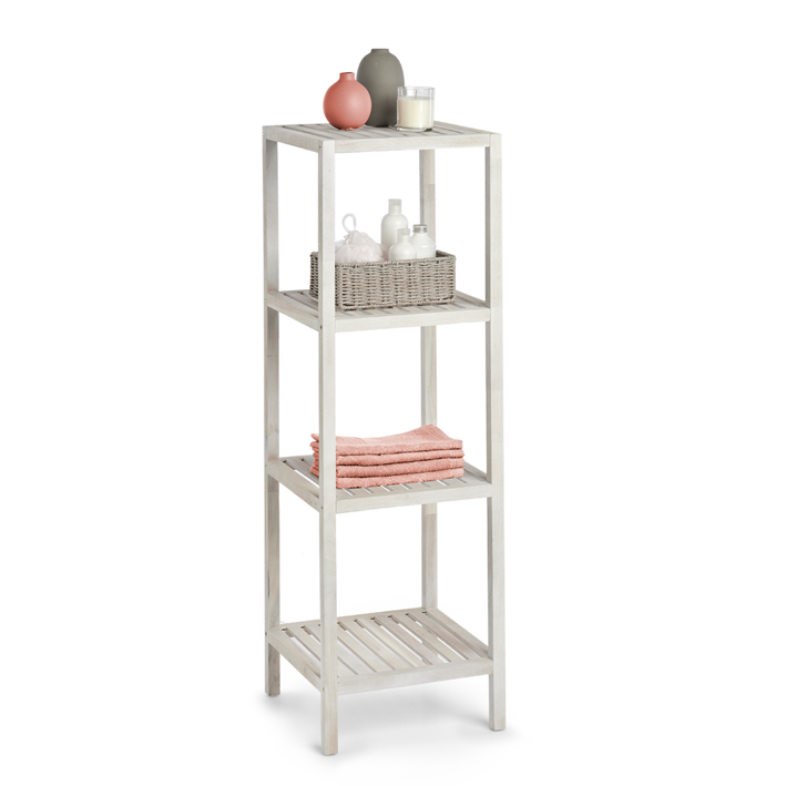 Standregal m.4 Ablagen weiss