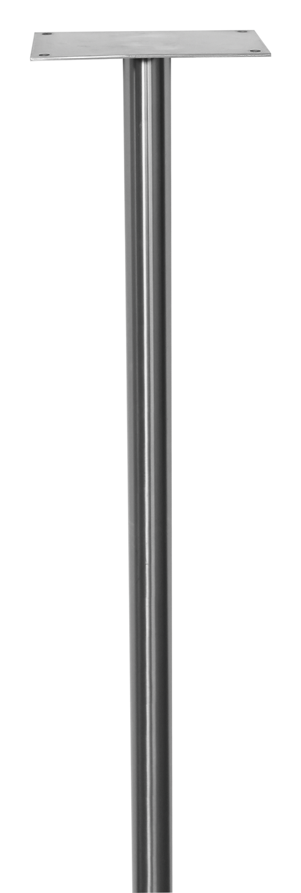 Chromstahlstütze rund 114cm