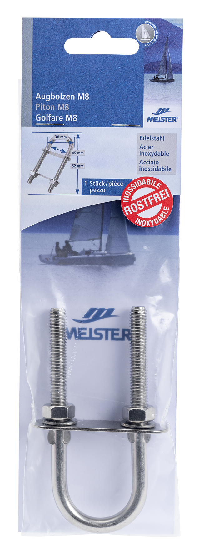 Rundstahlbügel M8 inox