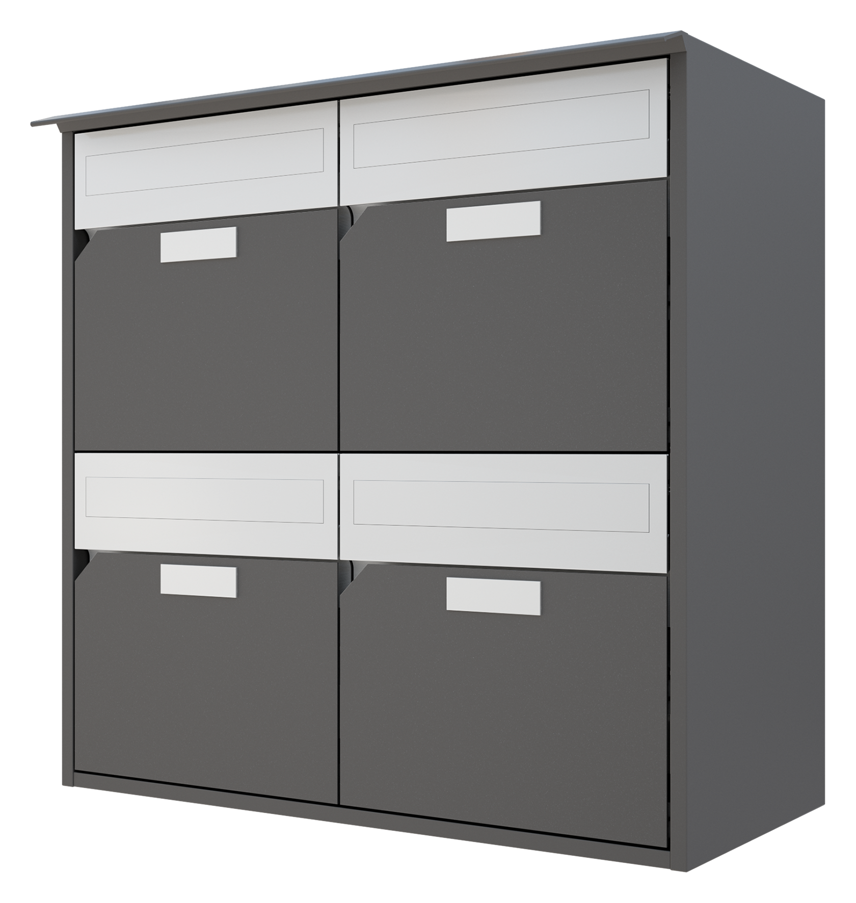 Briefkasten Alu 300 2X2,DGR,FF