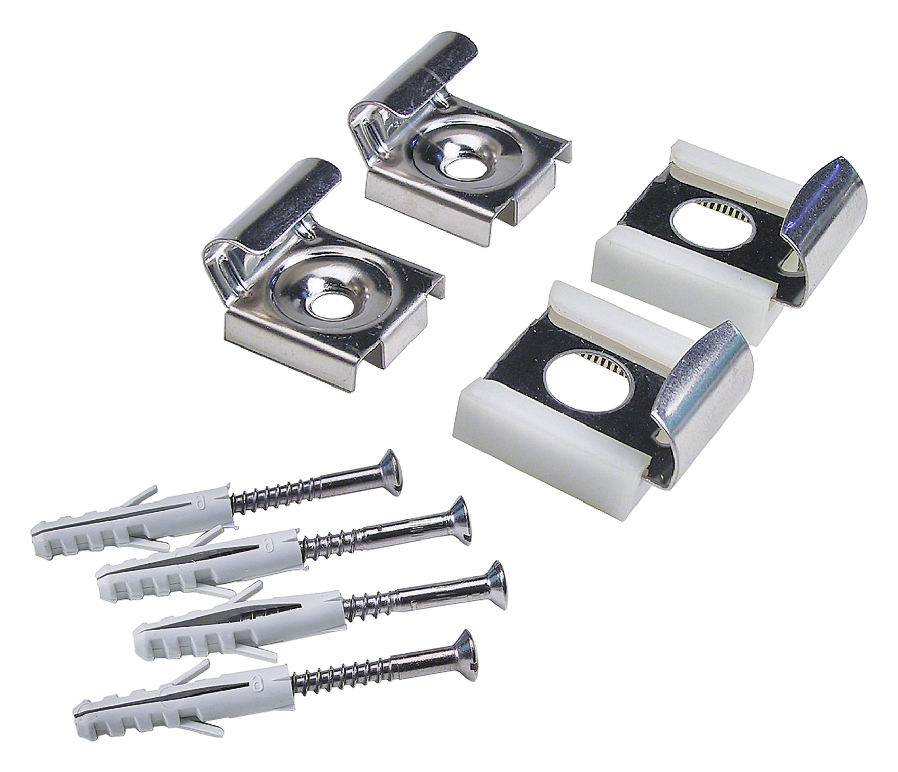 Spiegelklammern inox 2 Stück