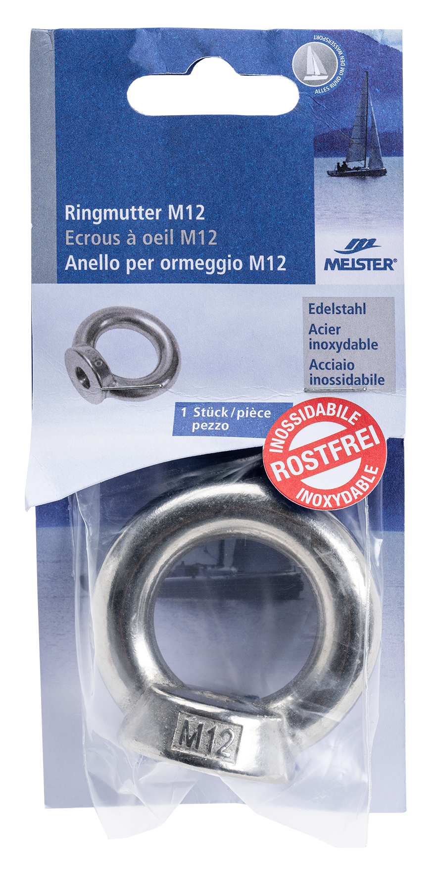 Ringmutter M12 ø 25 nx