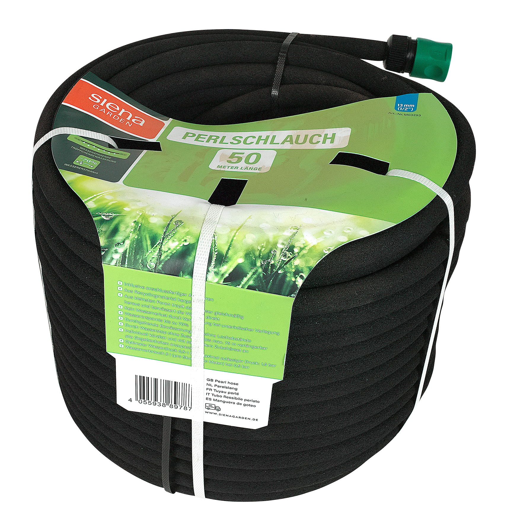 Perlschlauch 50 m schwarz