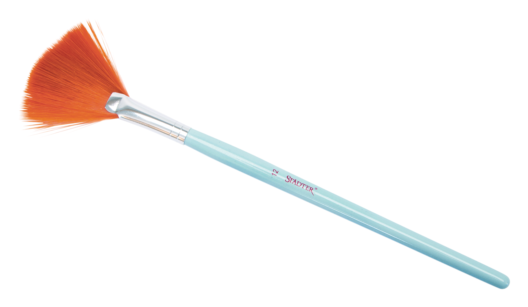 Pinsel 12 hellblau gefächert