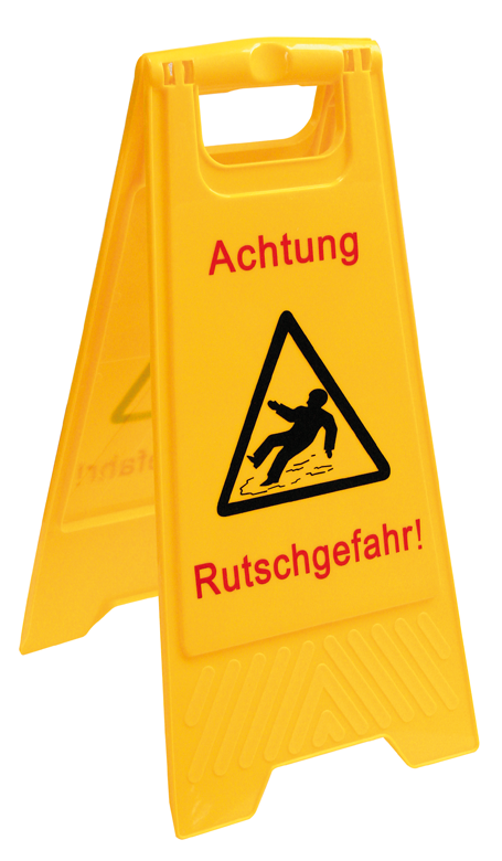 Warnschild gelb