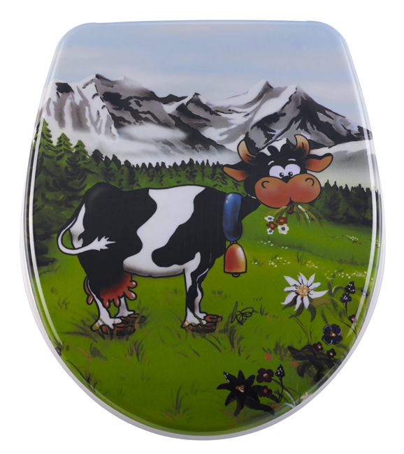 WC Sitz Nice Cow Slow Motion