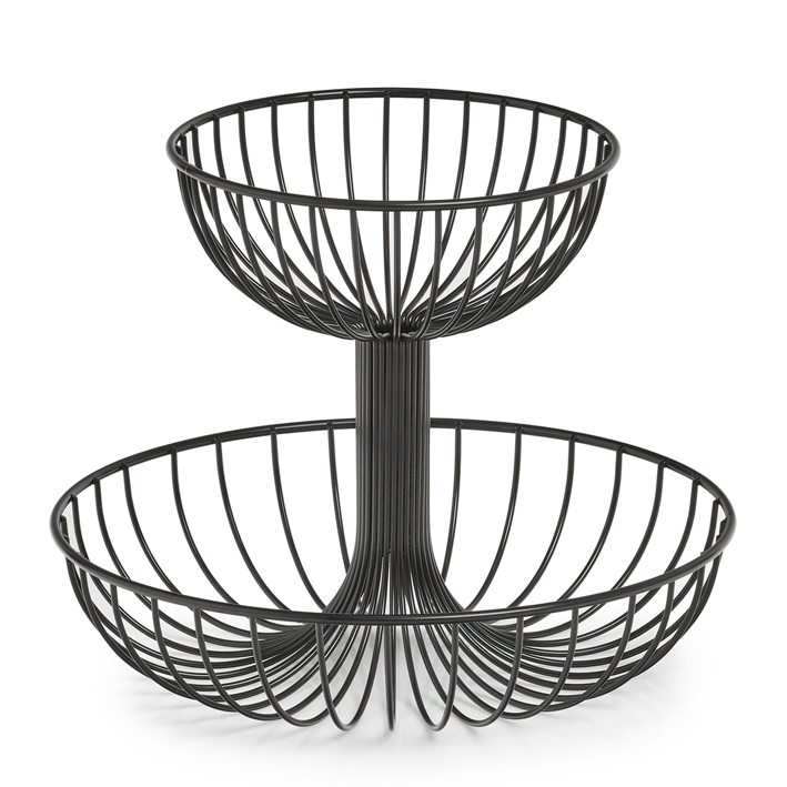 Fruchtetagère schw. ø32x25.8cm