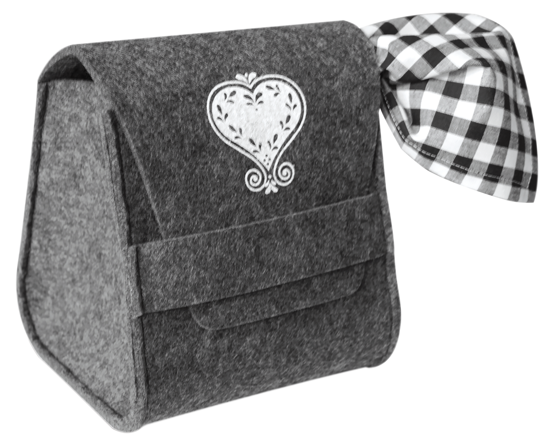 Kartoffeltasche Herz schwarz