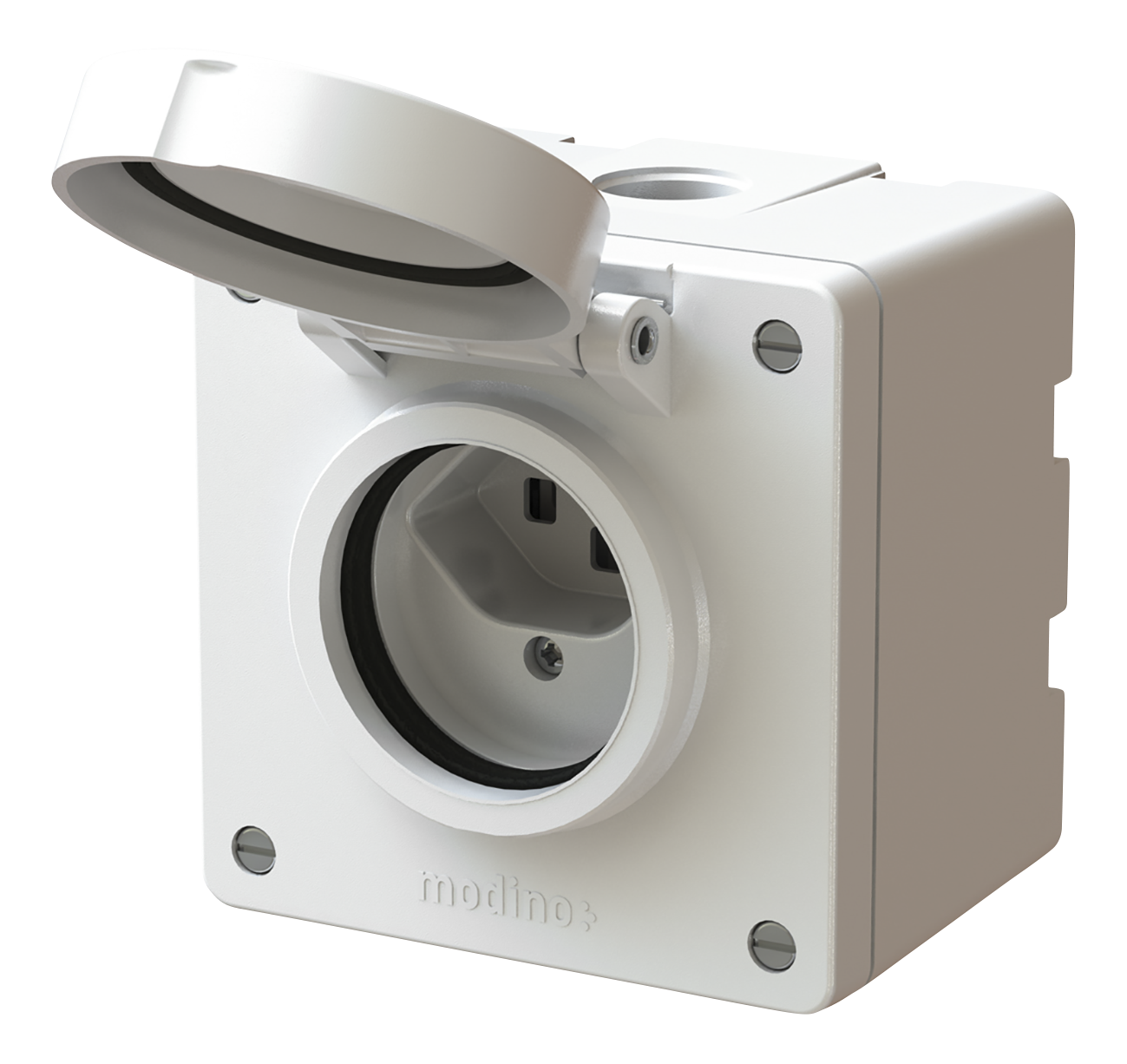 Steckdose 1xTyp23 AP IP55 ws