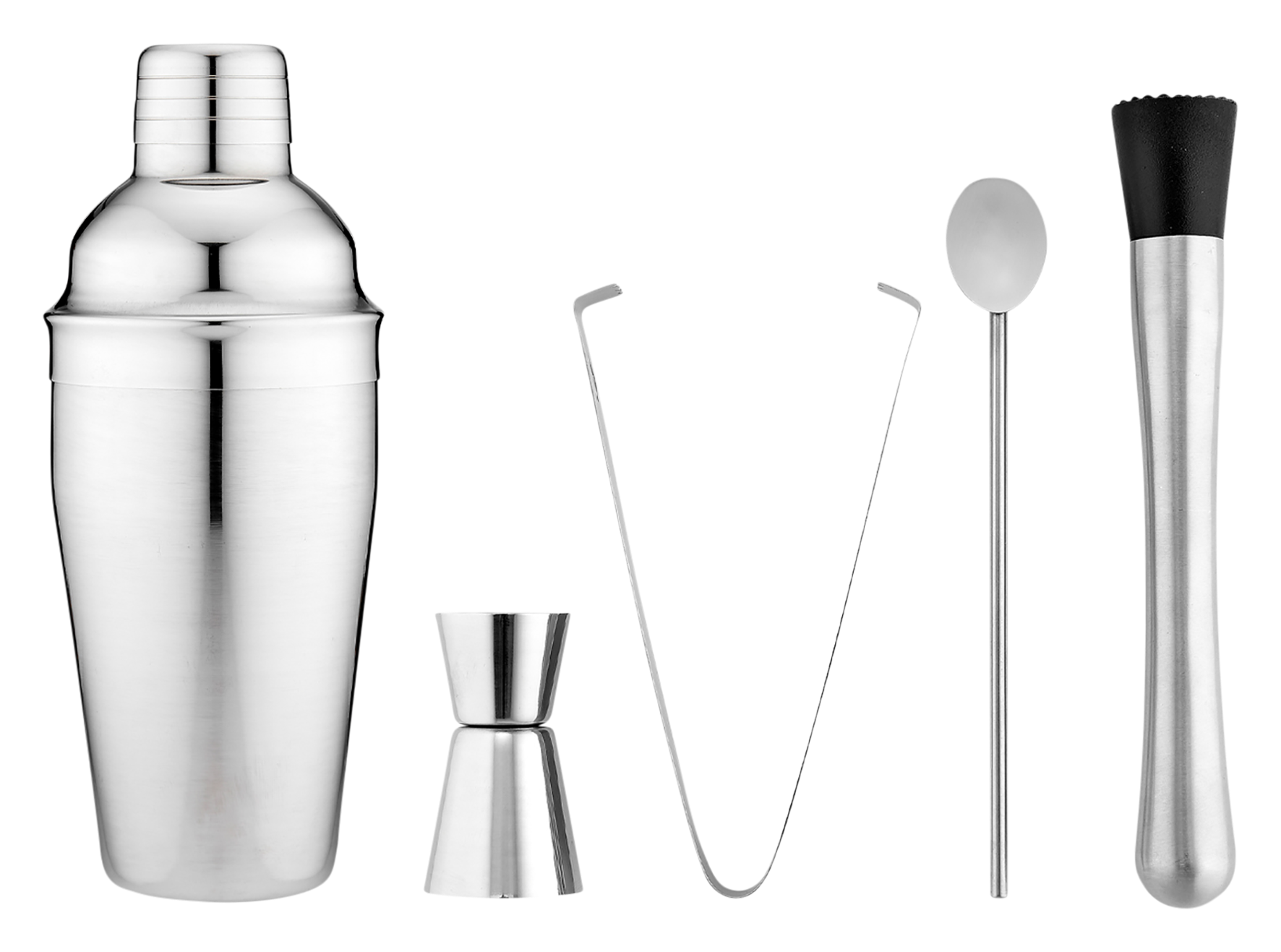 Cocktailset 5-tlg. silver