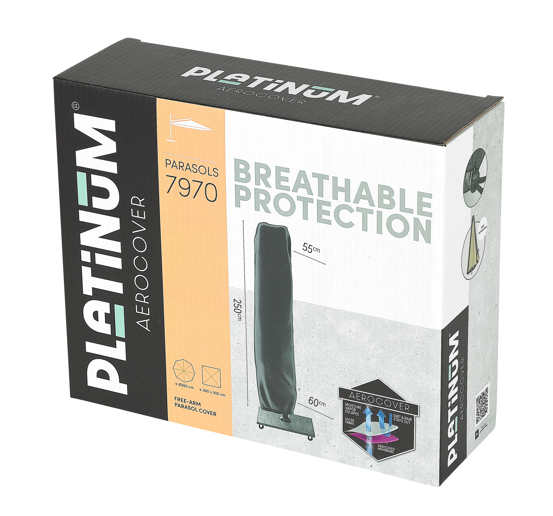 Schutzhülle Schirm 250x55x60cm