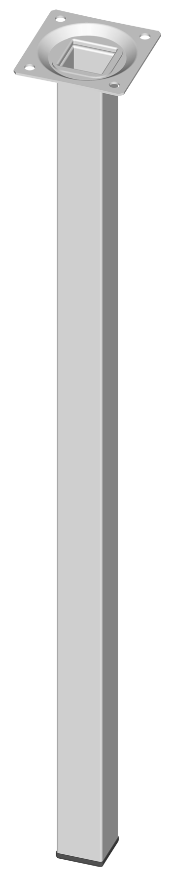 Möbelfuss 25x25 weiss 50 cm