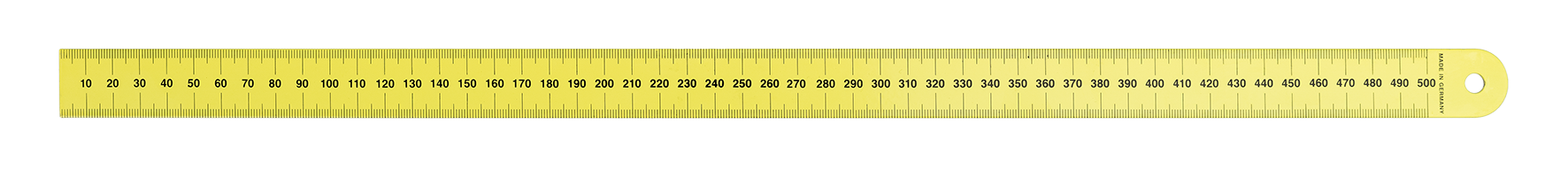 Stahlmassstab gelb 500mm