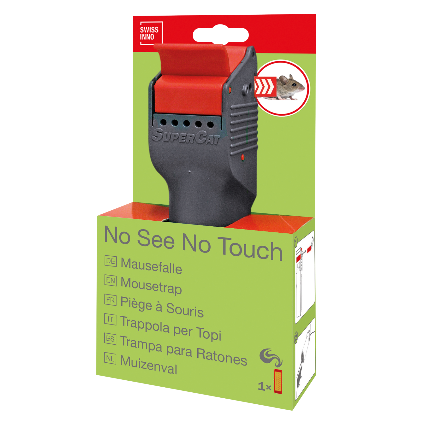 Mausefalle no see no touch