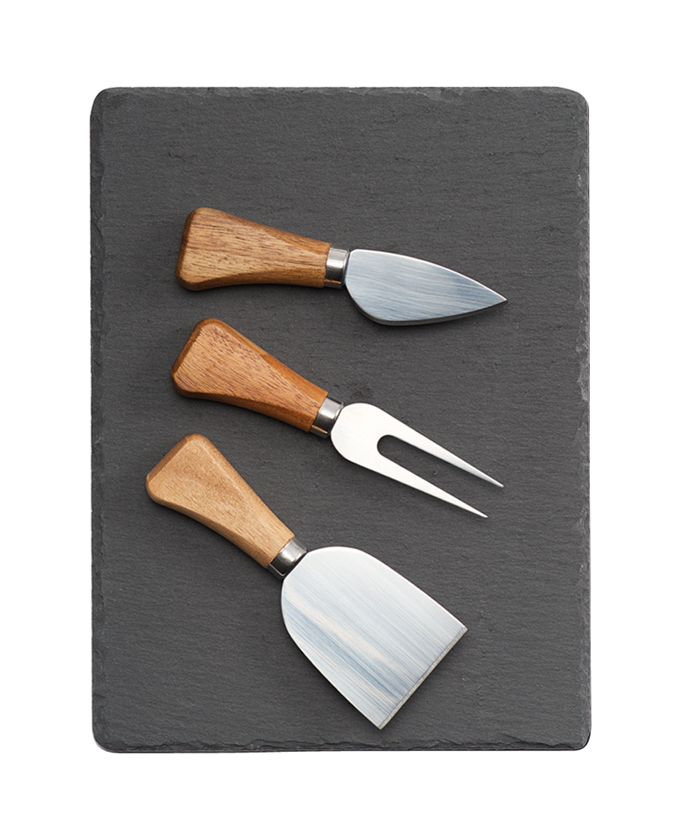 Servierset Käse 4tlg. Schiefer