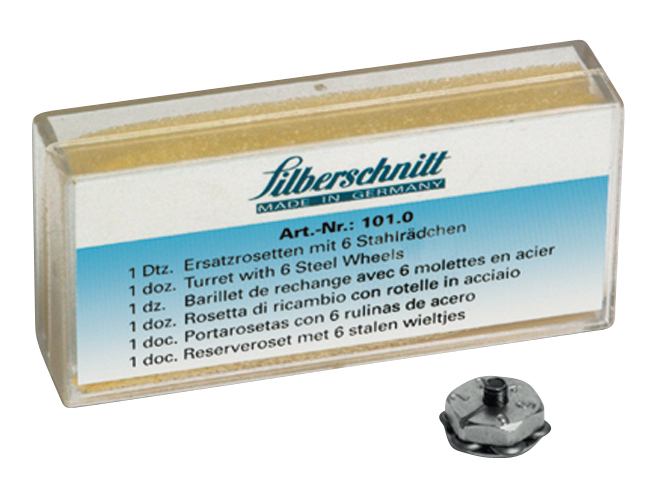 Rosette Silbersch. m/6 Rädchen