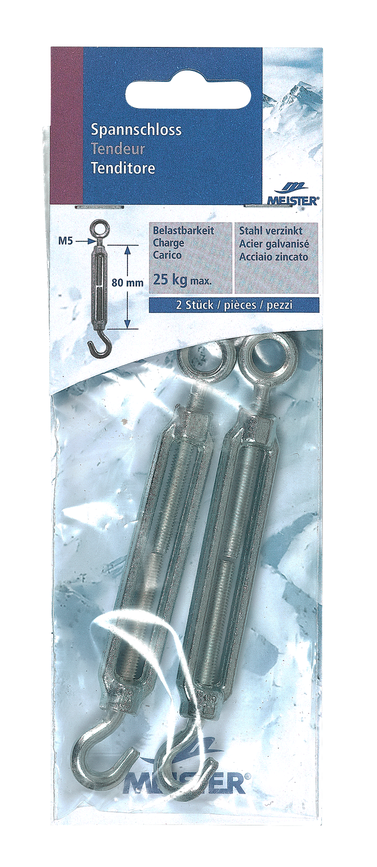 Spannschloss Haken und Öse 5mm