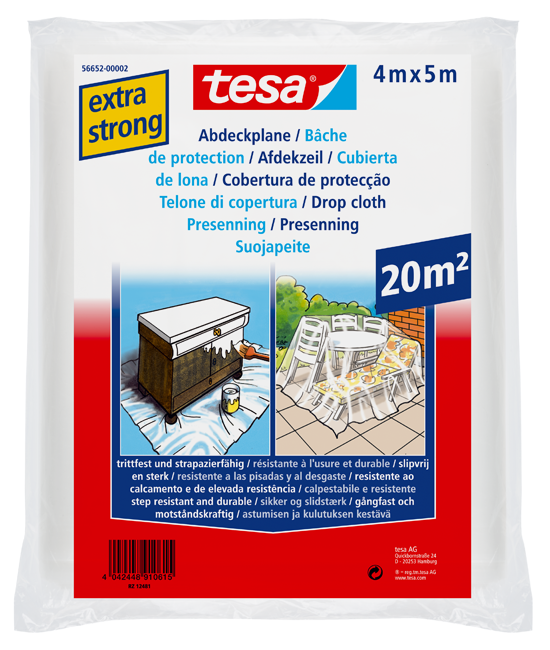 Abdeckplane 20 m² 4x5 m
