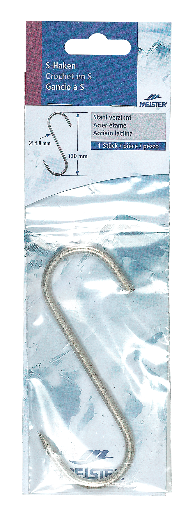 Fleischhaken 12 cm galvanisch