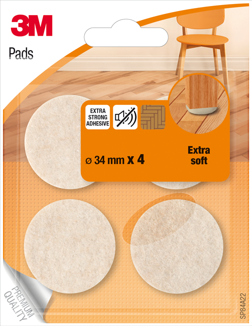 Filzgleiter Pads ø34mm 4St.be.