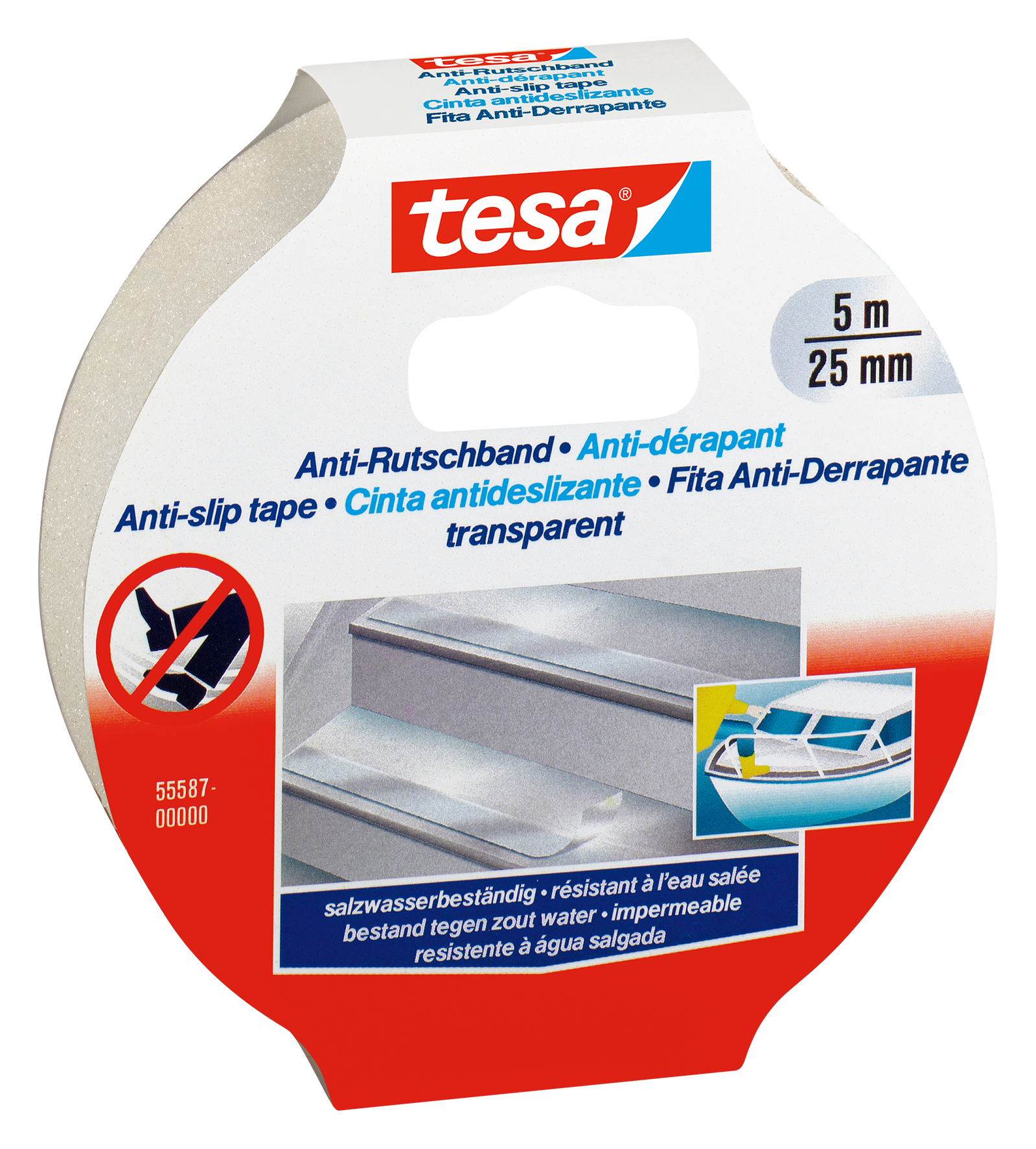 Antirutschband 5:25 transpar.