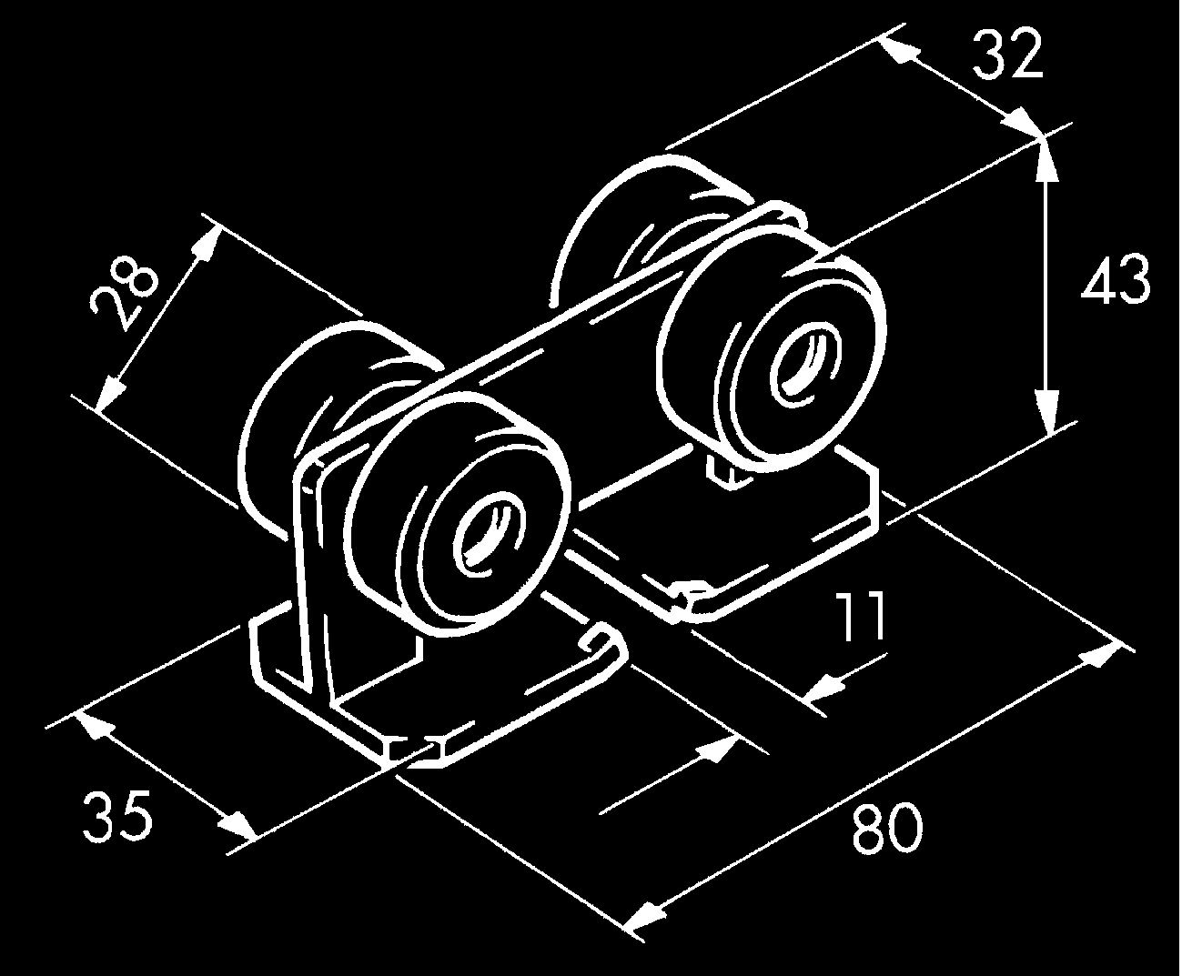 Laufwagen Porta 300 S
