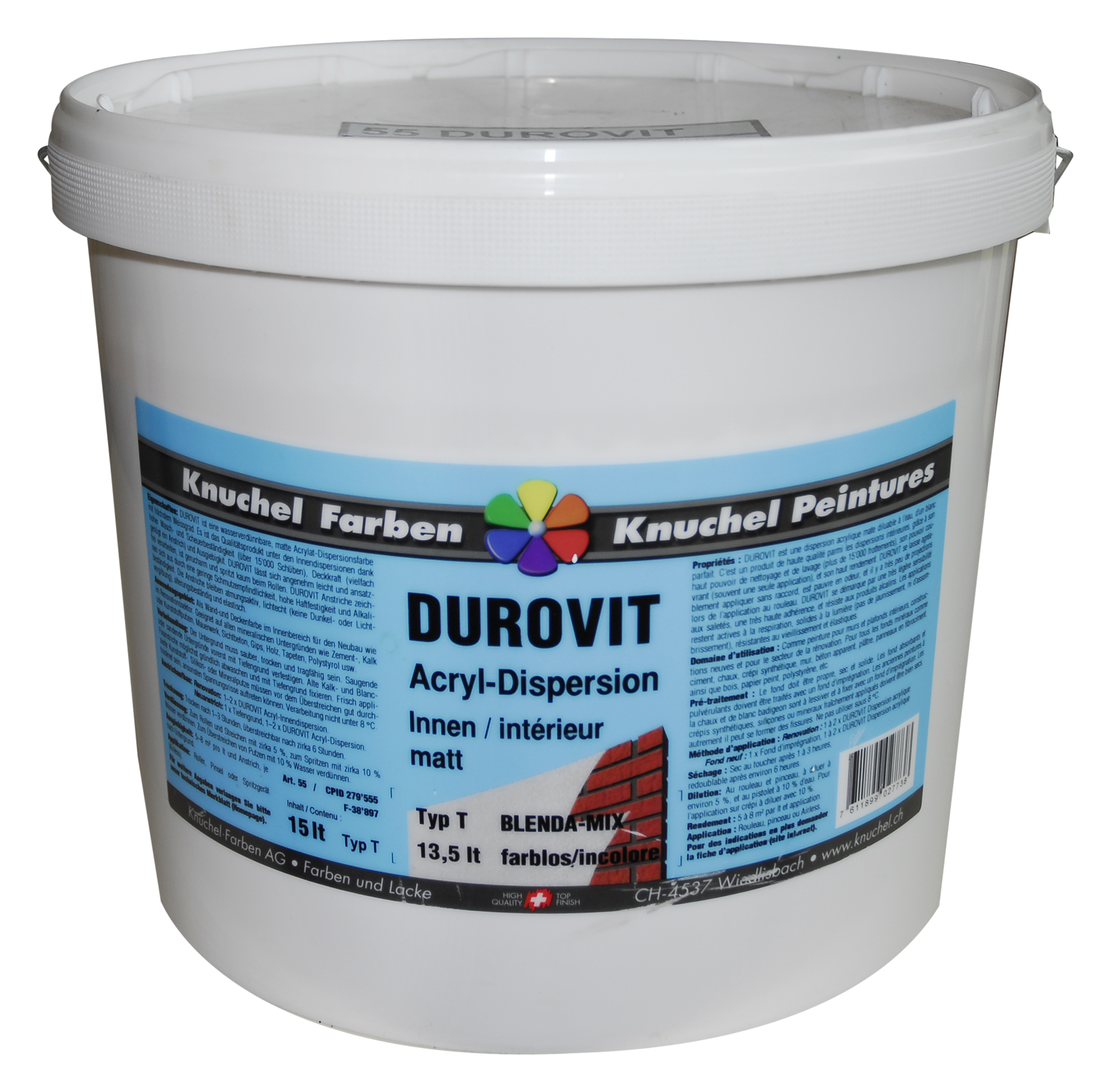 Durovit-Mix 15 l transparent