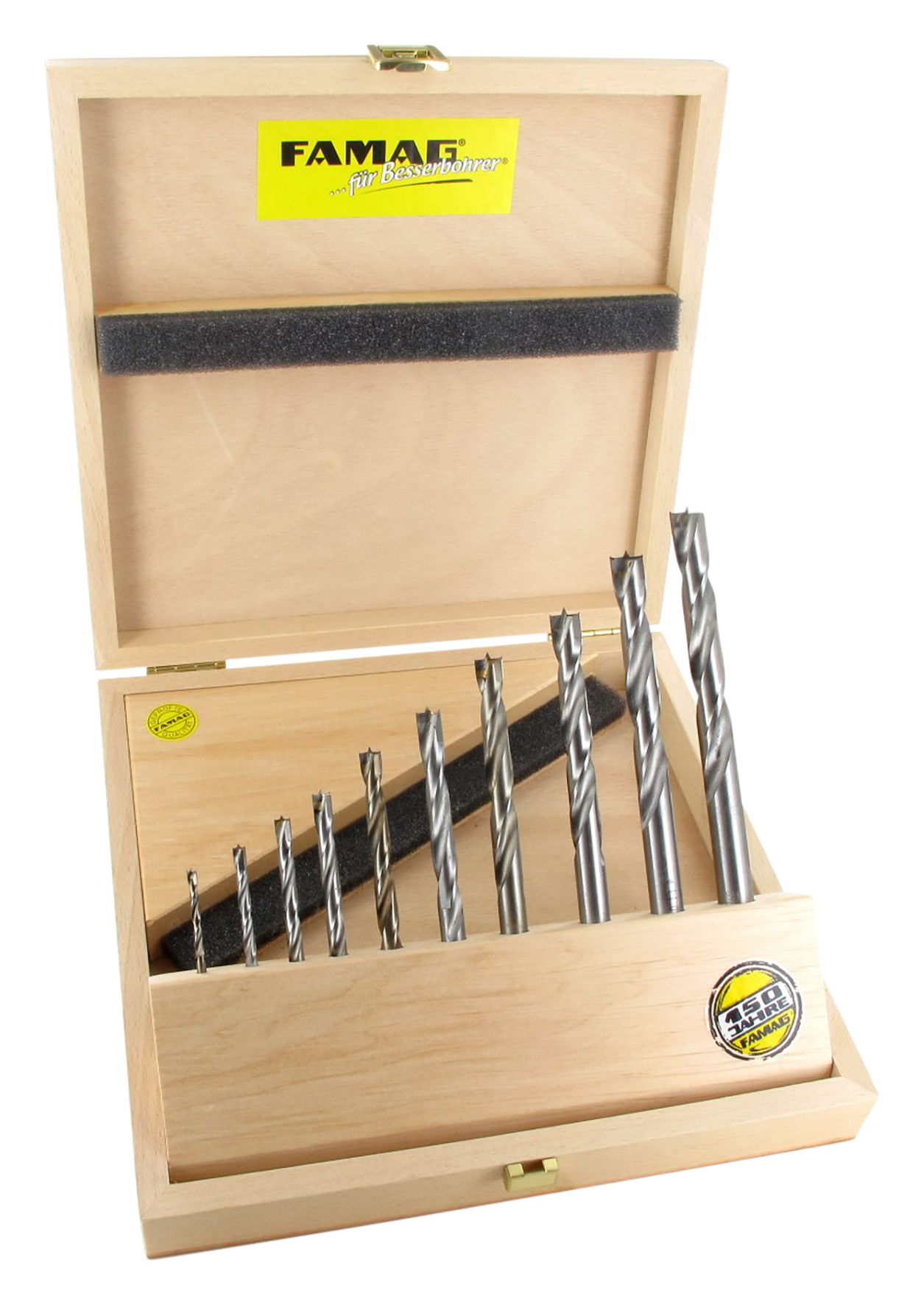 Holzspiralbohrersatz HM 10tl.