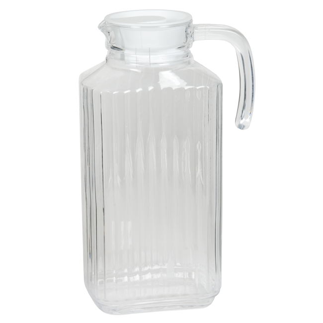 Glaskrug m.Deckel Quadro 1.7l