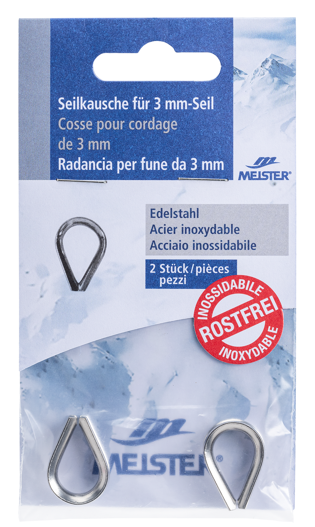 Seilkausche inox 3 mm