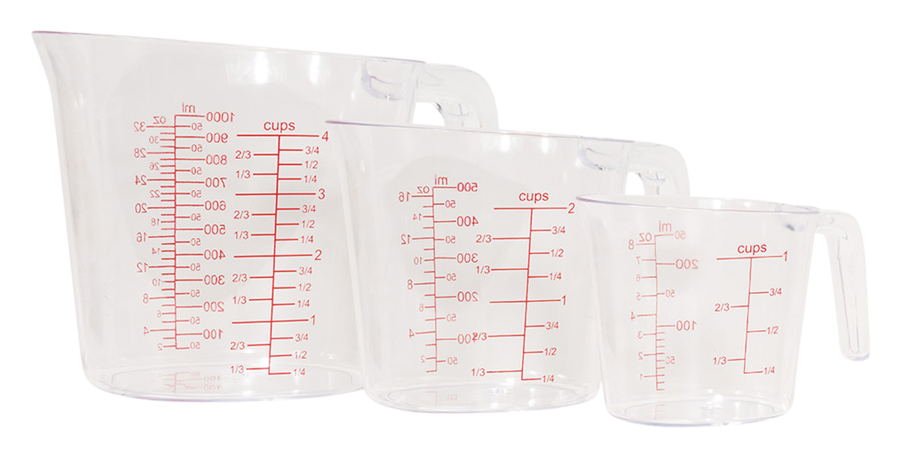 Messbecher stapelbar 3tlg.