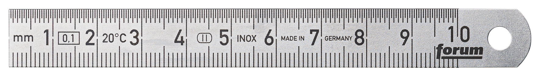 Stahlmassstab inox 100x13